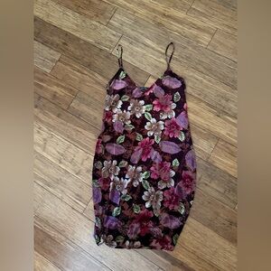 Floral Spaghetti Strap Dress